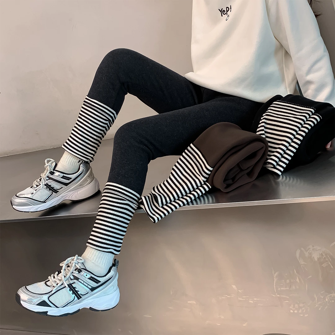 女童秋冬打底裤2025秋冬新款儿童鲨鱼裤中大童加绒打底裤Q12821