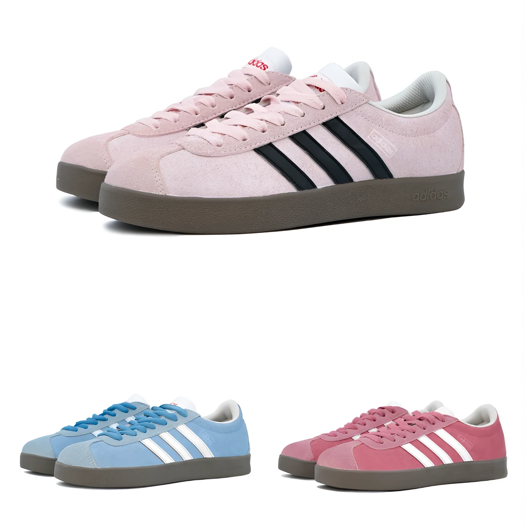 Adidas阿迪达斯定制款德训鞋芭蕾风浅粉粉红莓莓低帮运动休闲板鞋
