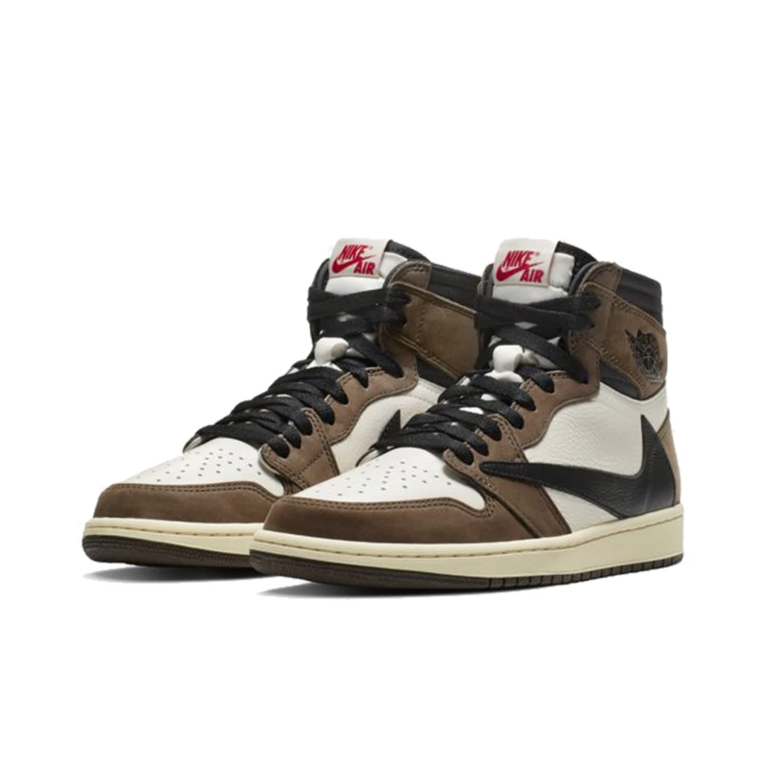 耐克AirJordan1AJ1倒钩1.0联名款深棕高帮倒钩潮鞋球鞋CD4487-100