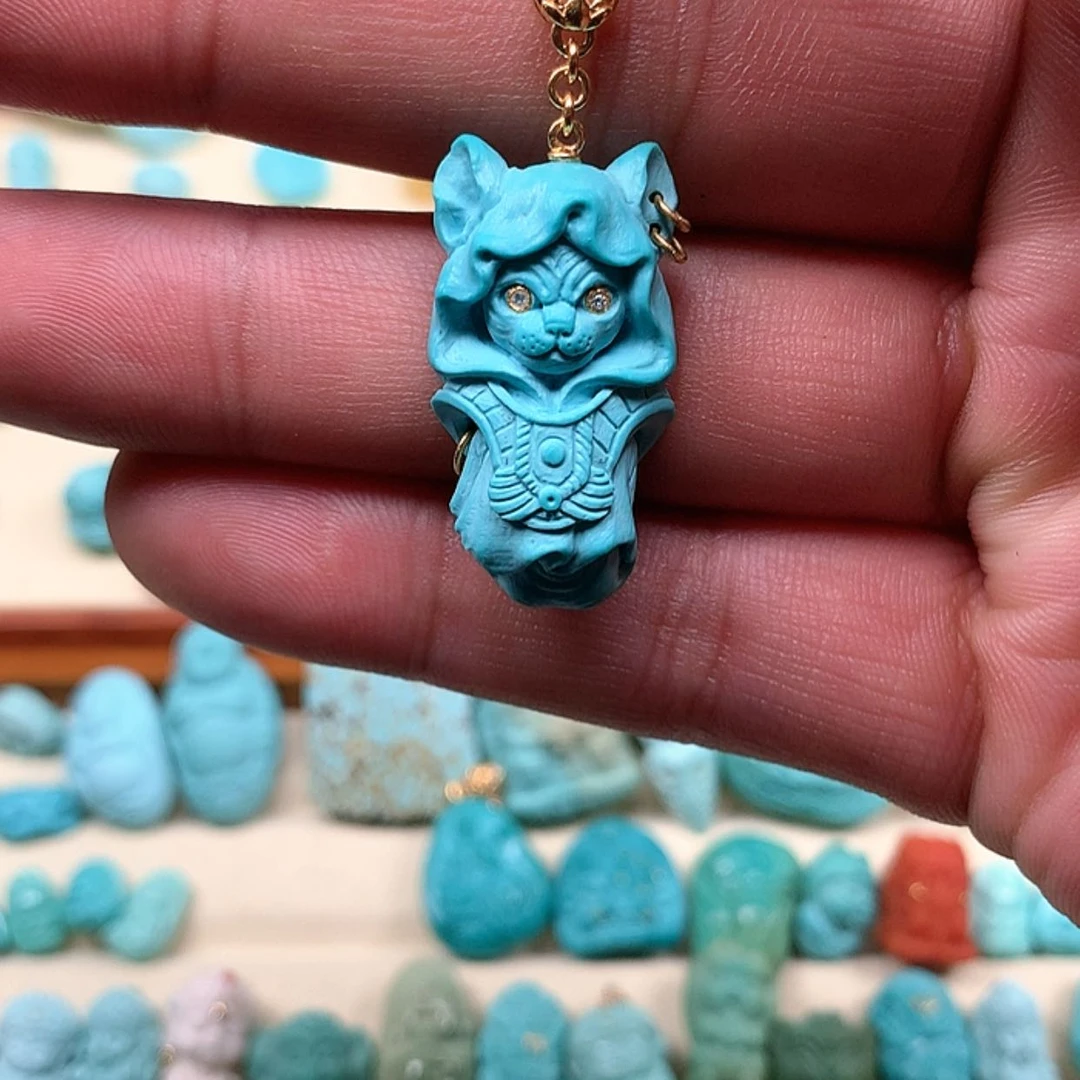 【闪购商品】绿松石颈饰未镶嵌王*方