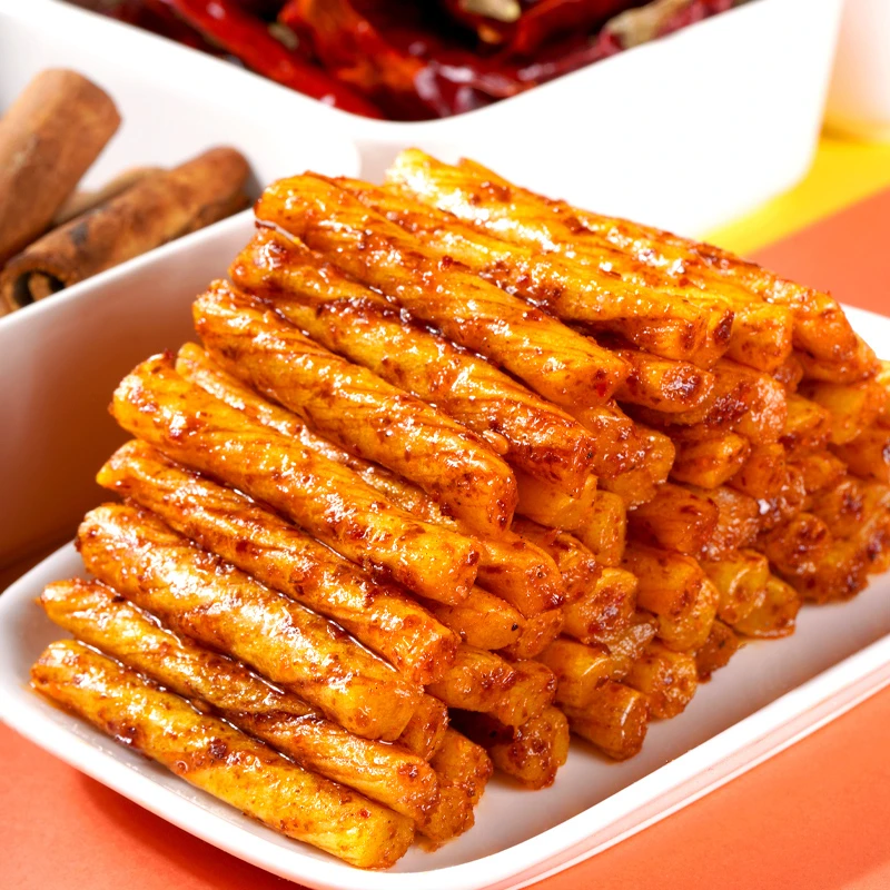 思乡山素牛筋辣条麻辣嚼劲儿时怀旧辣味零食湖南休闲食品小吃散装