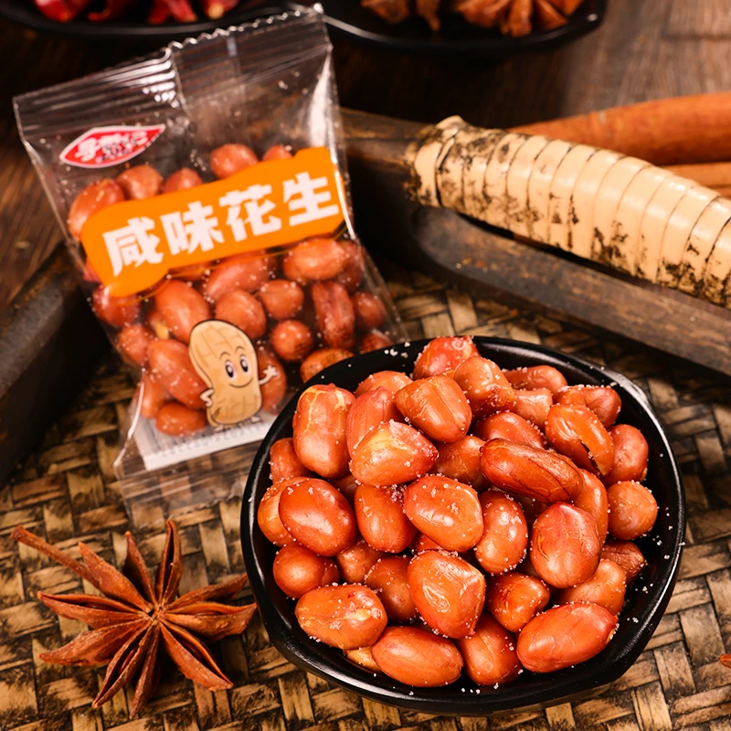寻香记 咸味油炸花生米熟红皮香酥散装下酒菜零食小吃休闲食品