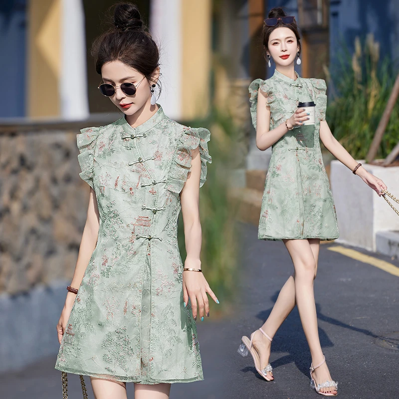 复古提花套装女中国风气质国风2025夏秋季薄款新中式国风外套套装