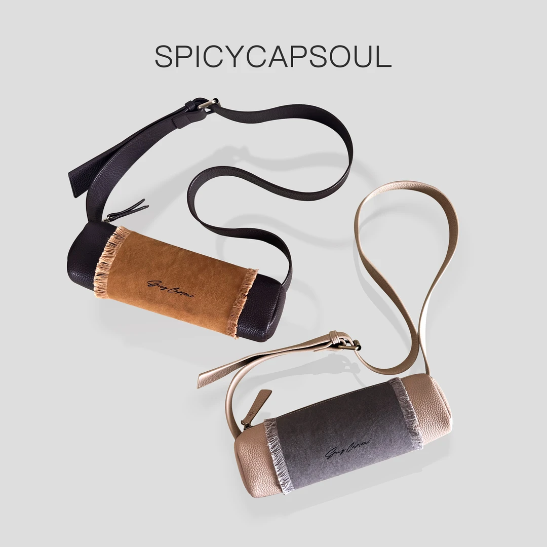 【文人墨客】SpicyCapSoul池金物小众文艺帆布手工侘寂风笔筒包包