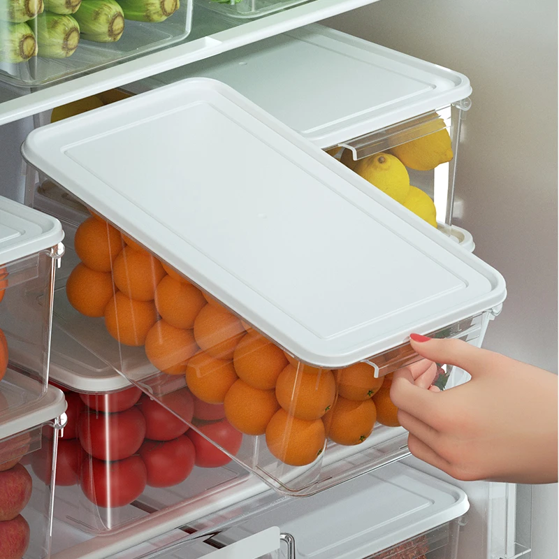 【3个装巨大号】冰箱保鲜盒厨房收纳盒食物储物盒蔬菜鸡蛋整理神器