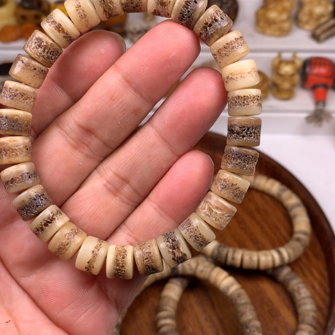 牛骨摆件天天开心快乐