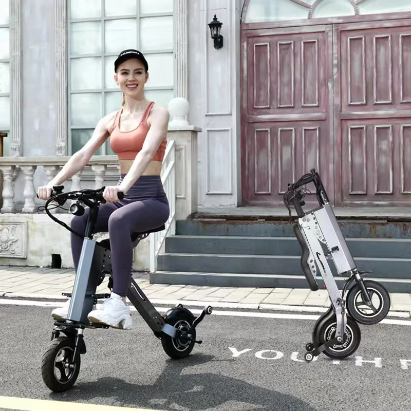 威尔杰迪 经典版折叠电动车便携小型代步成人带娃轻便车载滑板车