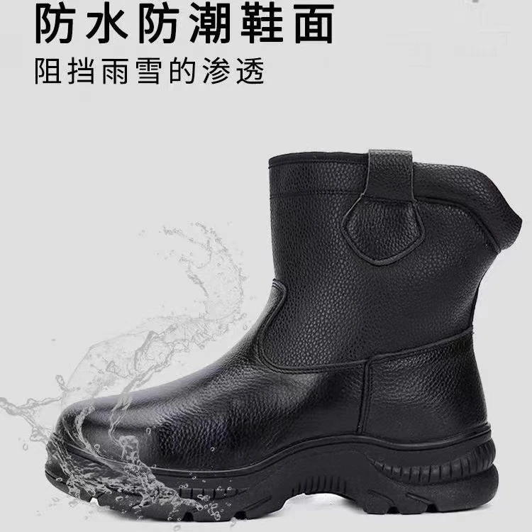 50035冬季一脚蹬耐磨加厚防寒保暖防滑雪地靴防水高帮轻便耐磨