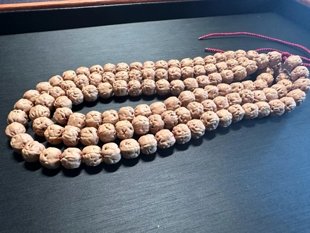 绝品原桩五爪金龙佛手小金刚菩提108尺寸高油高密原皮原色尺寸7-8