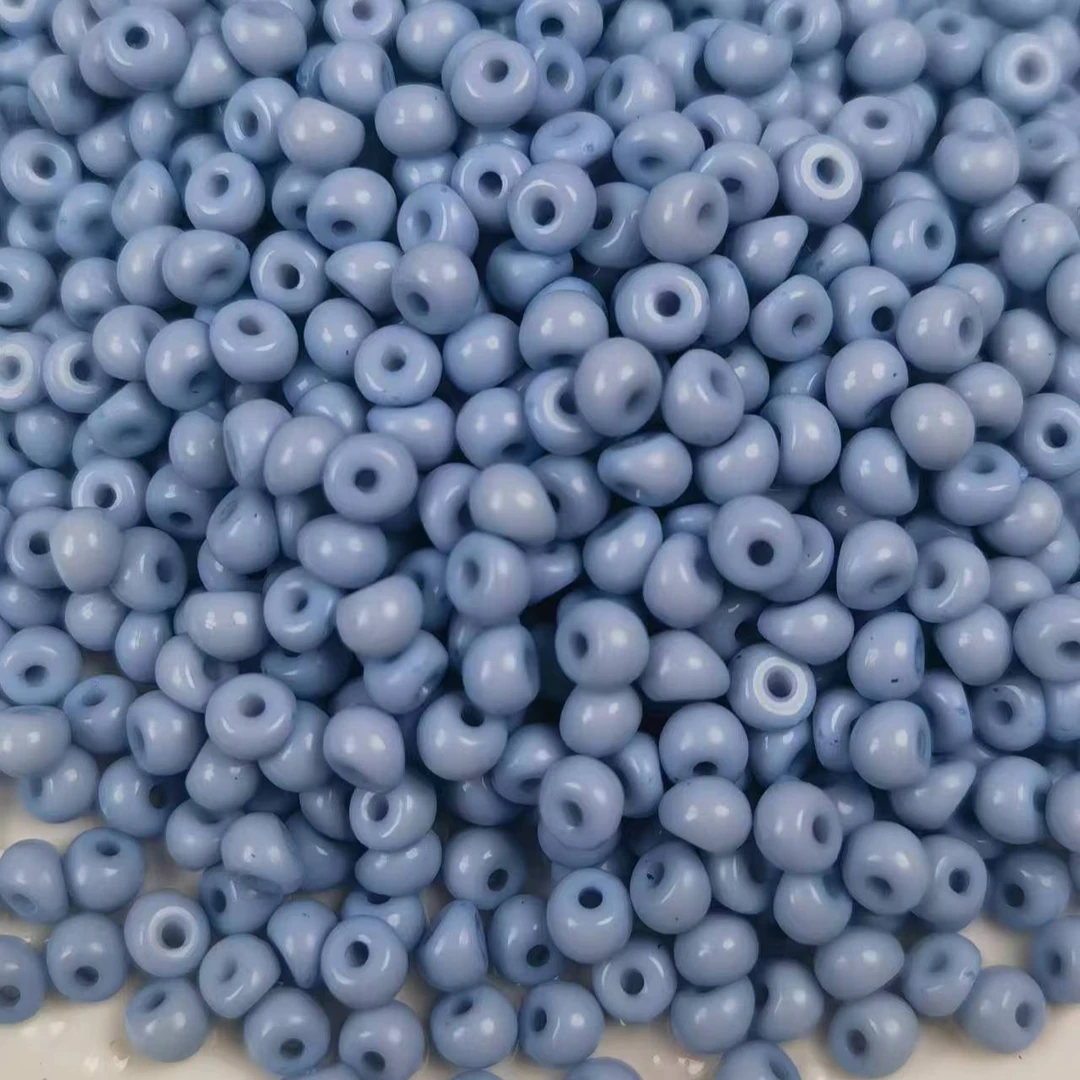 （单色链接）4*5mm亚克力水滴小米珠水滴珠多巴胺偏孔串珠DIY小饰品