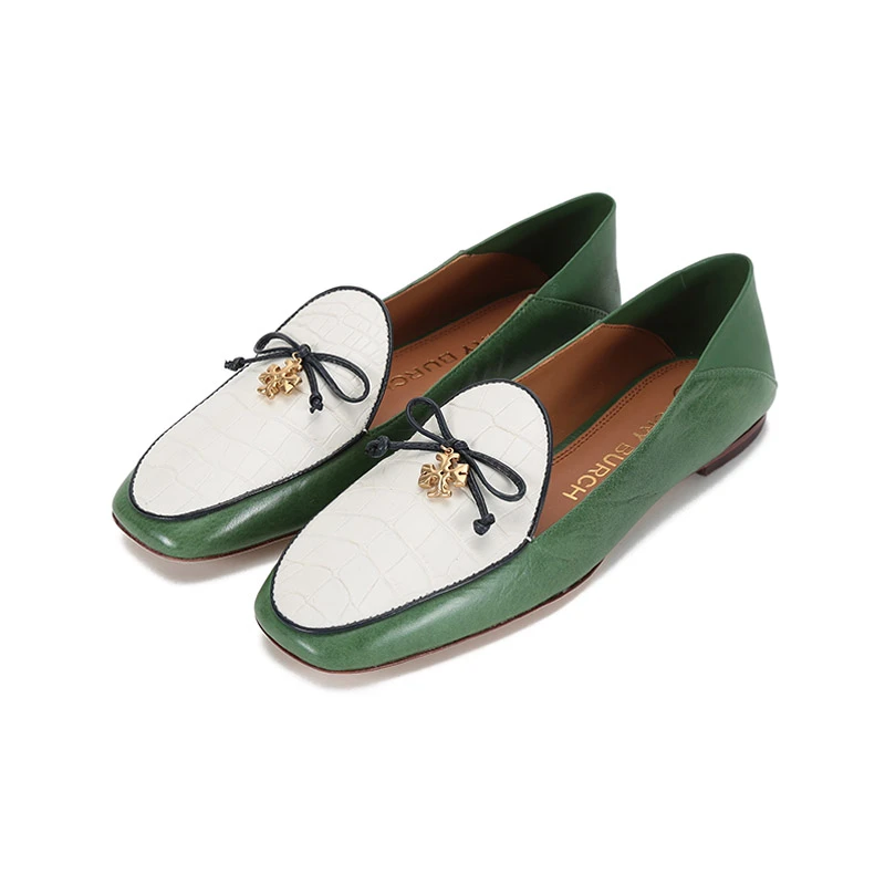 未使用 TORY BURCH/汤丽柏琦 女士可踩脚乐福鞋平底鞋 83324