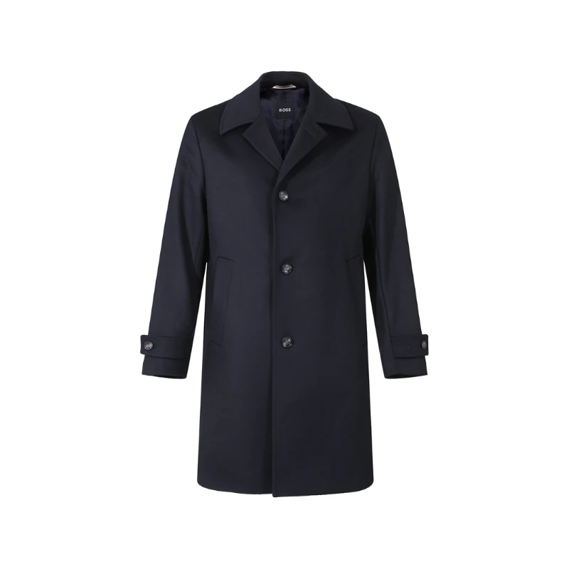 Hugo Boss雨果博斯 新品 男士black系列羊毛中长款大衣 50528548