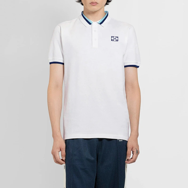 Kenzo高田贤三 男士棉质航海短袖POLO衫 FD5 5PO524 4PU