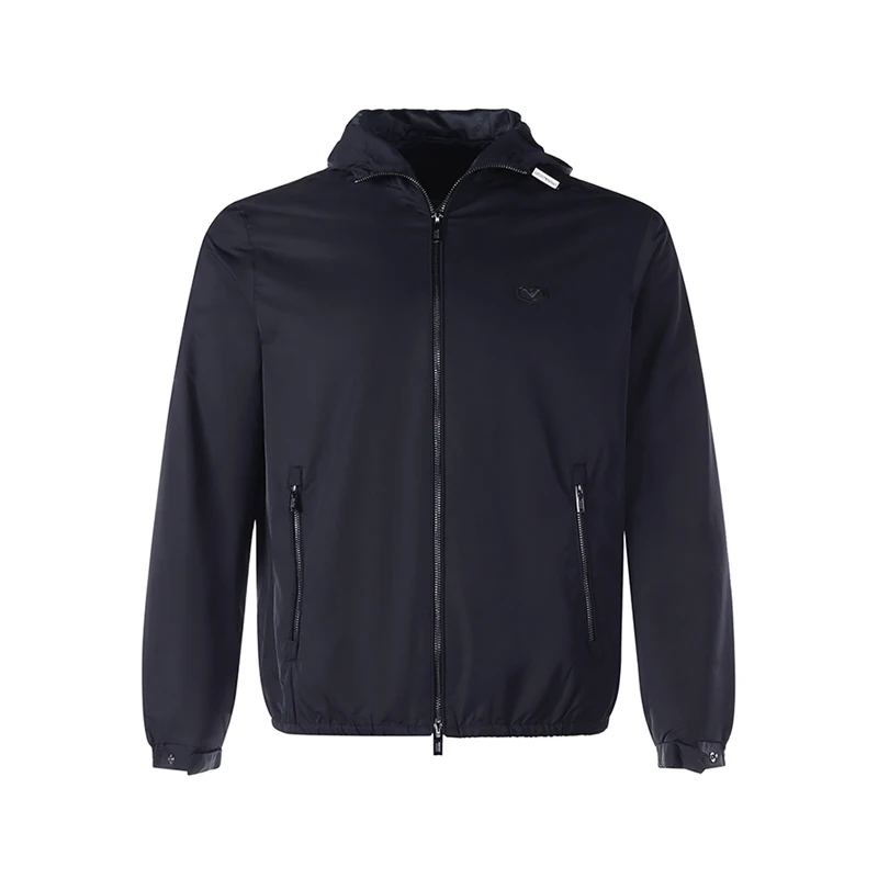 EmporioArmani阿玛尼鹰标秋季新品男装连帽夹克外套8N1BQ0 1NZQZ