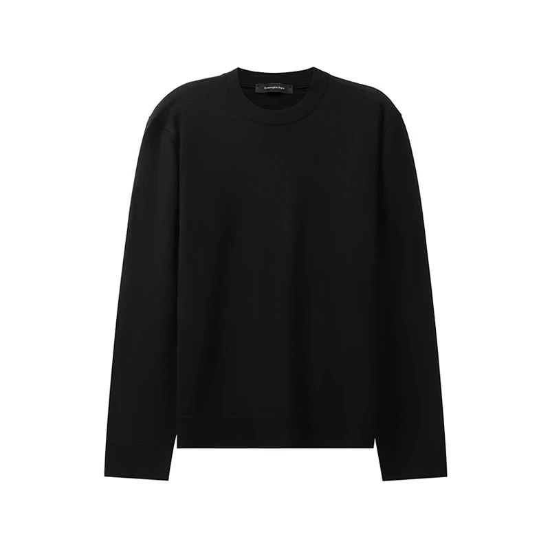 未使用 ZEGNA 杰尼亚 男士薄款圆领长袖针织衫羊毛衫 UYF99 110