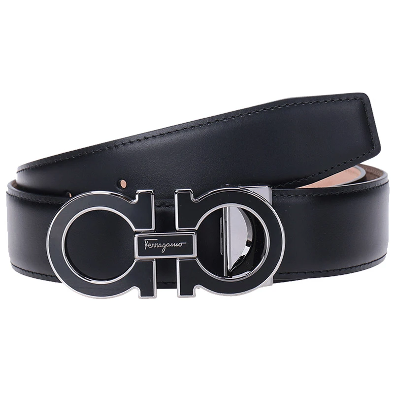 Ferragamo菲拉格慕 男士牛皮板扣可裁剪腰带 679750