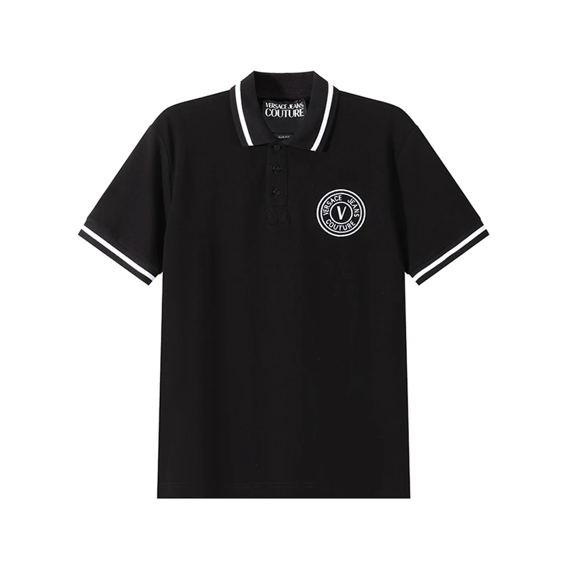 范思哲 VJC奢侈品POLO衫男士修身版短袖POLO衫76GAGT03 CJ01T