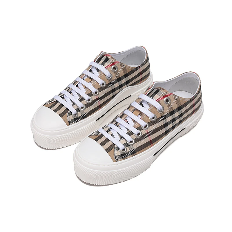 Burberry巴宝莉/博柏利 女款系带休闲运动鞋帆布鞋80505061