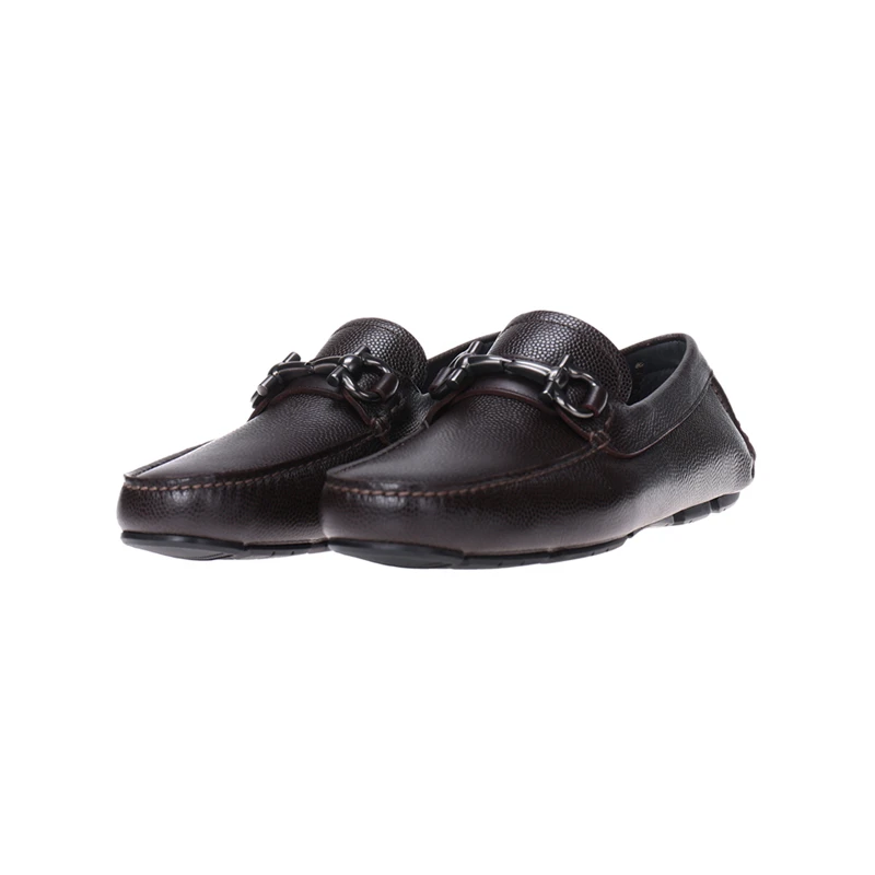 Ferragamo菲拉格慕男士PARIGI系列Gancini扣饰乐福鞋皮鞋 0671733