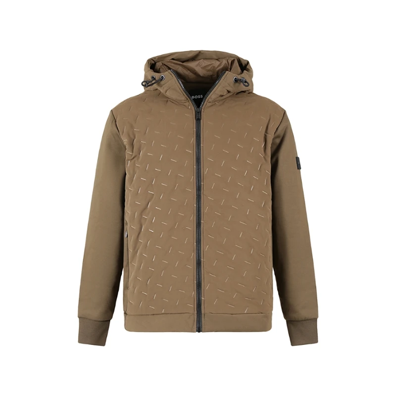 未使用 HugoBoss/雨果博斯 男士美拉德风连帽拉链夹克 50494276