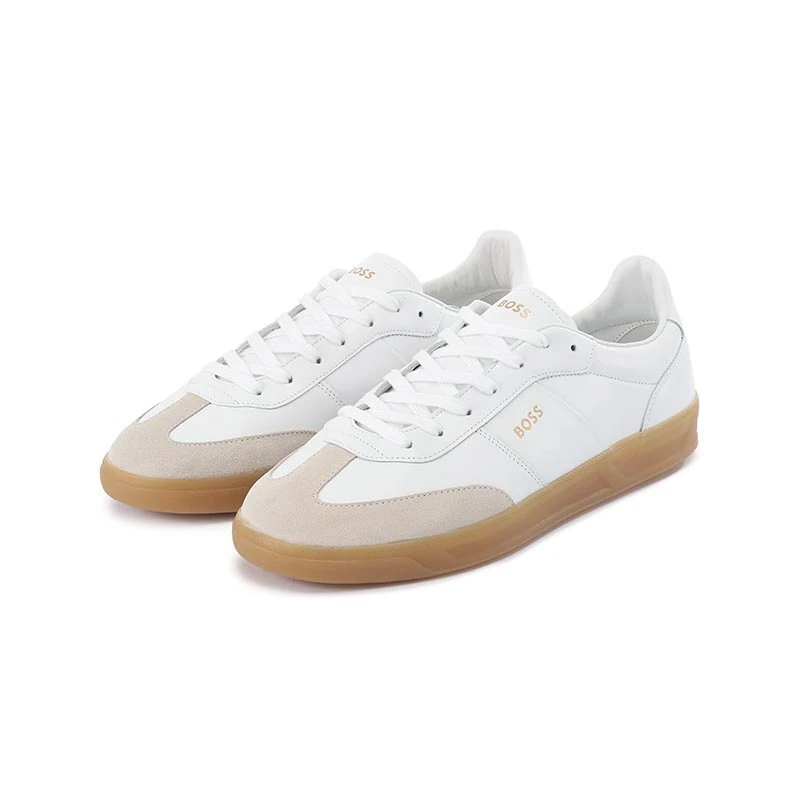 雨果博斯HUGO BOSS男士black系列系带运动鞋德训鞋小白鞋50512374