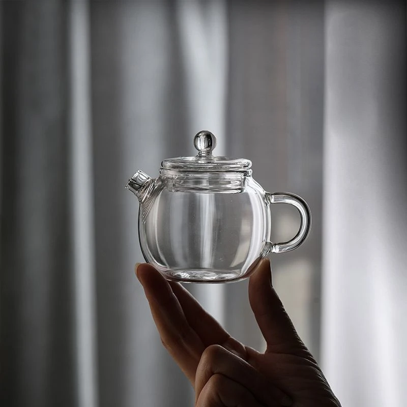 精致小茶壶玻璃一人用泡茶壶小号单壶功夫茶具泡茶器耐高温茶壶