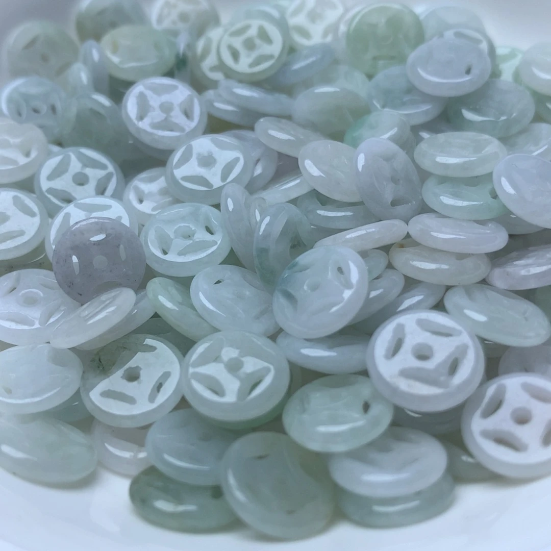 【闪购商品】翡翠手链未镶嵌卡10金钱扣50个