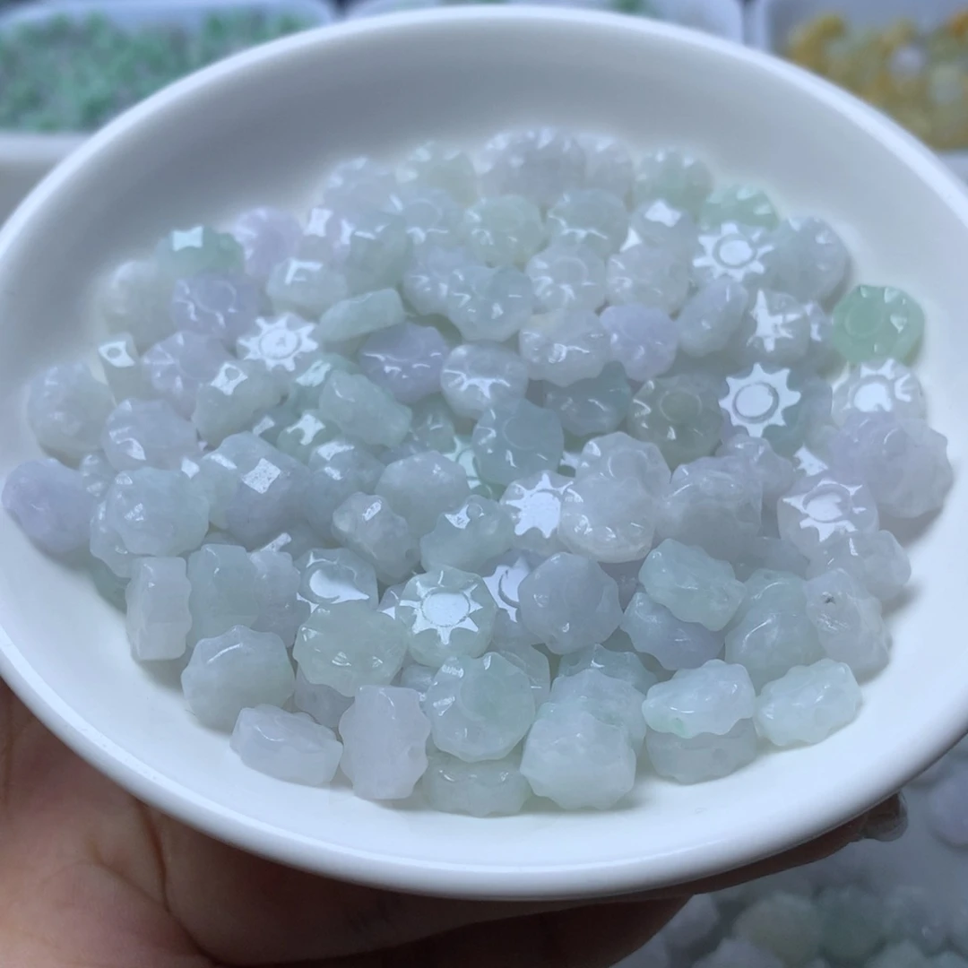 【闪购商品】翡翠手链未镶嵌卡8冰八卦20颗