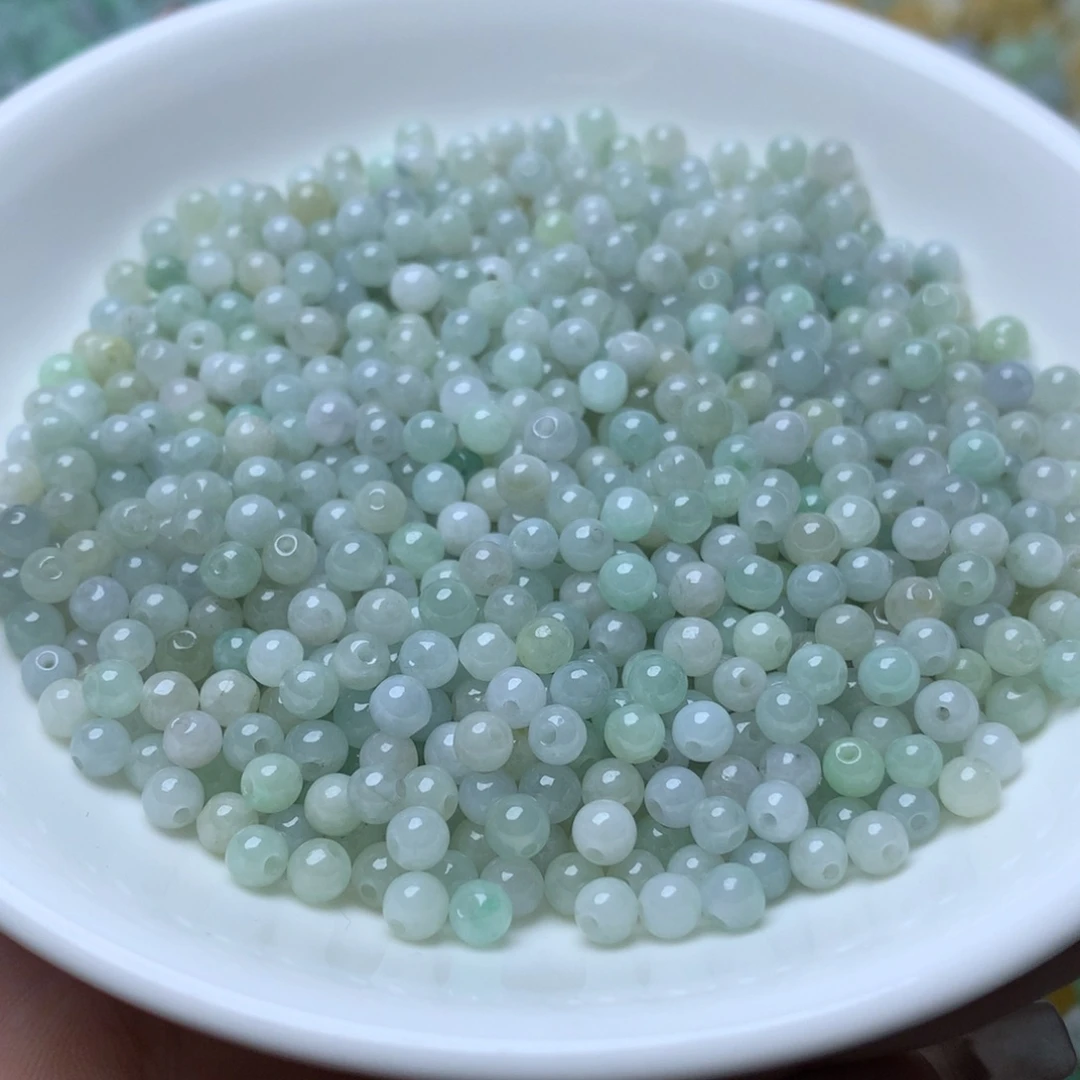 【闪购商品】翡翠手链未镶嵌卡3.7冰晴100颗1号