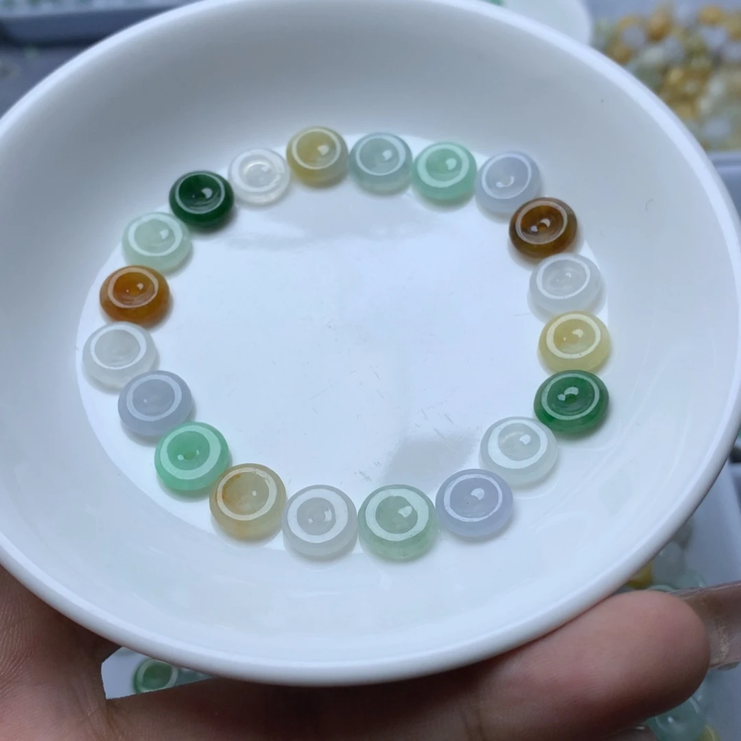 【闪购商品】翡翠手链未镶嵌田**心