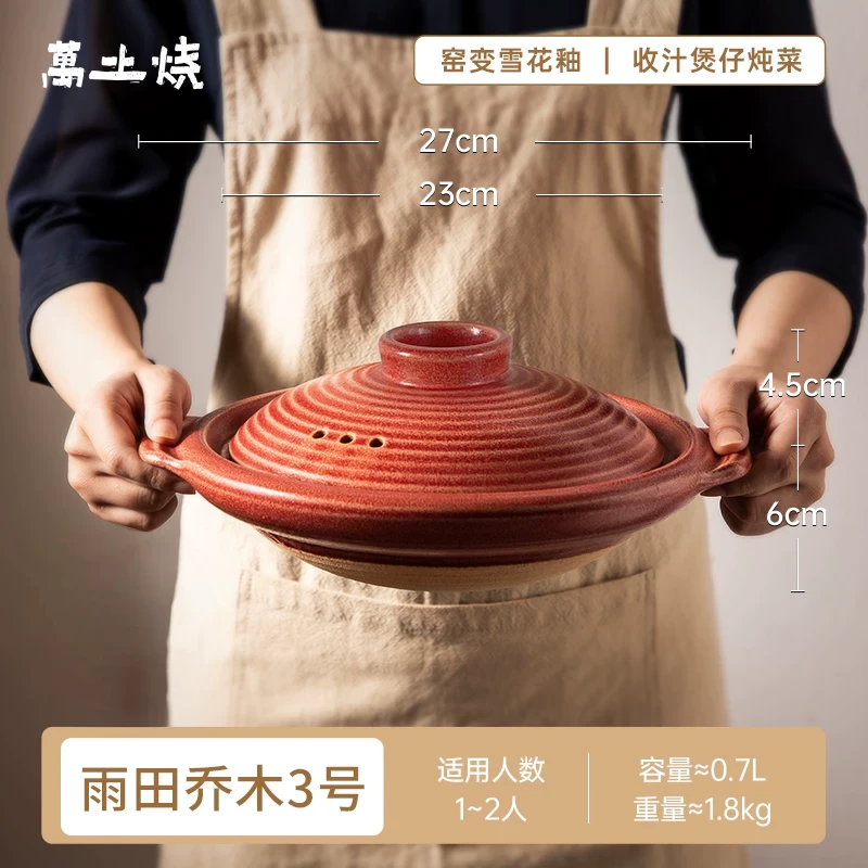 【10寸/700ml】摩瑟DP【雨田乔木3号锅】HAZC玻璃花瓶摆件万土烧