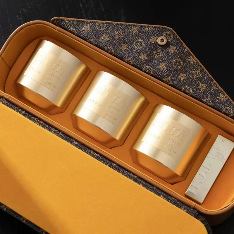 【轻奢礼盒】摩瑟家居【香薰蜡烛-轻奢】HAZC花瓶摆件玻璃花盆CIT