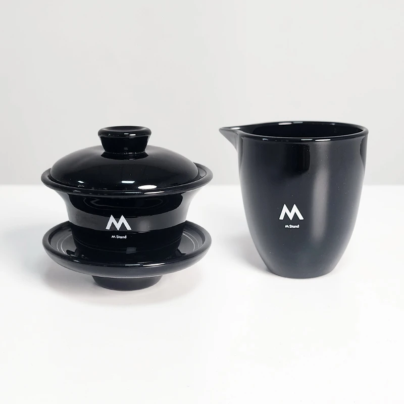 【230ML-150ML】摩瑟家居【MS玉瓷盖碗-公道杯-黑色】HAZC玻璃花瓶摆