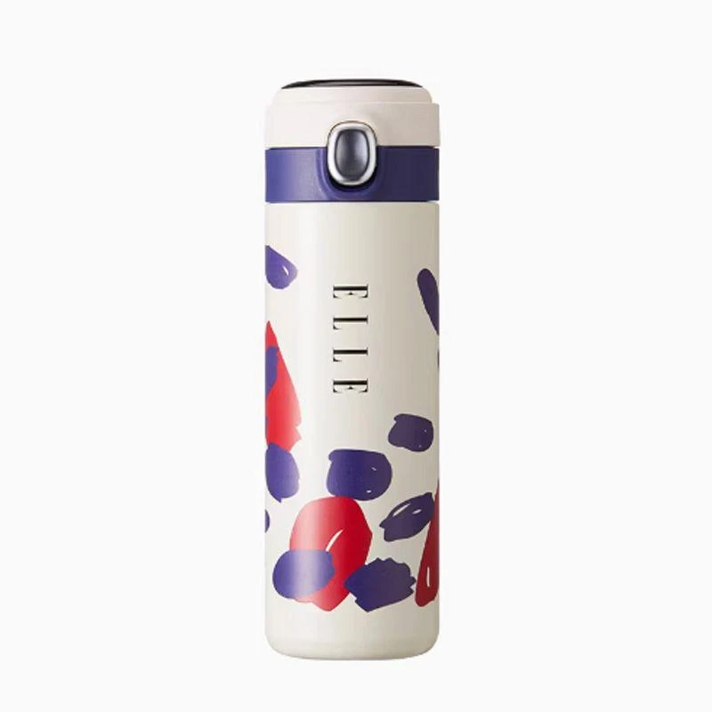 【480ML】摩瑟家居【ELLE智能温控水杯】HAZC玻璃花瓶摆件陶瓷