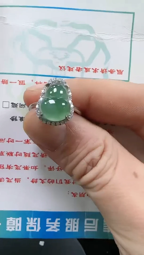 【闪购商品】翡翠戒指未镶嵌葫芦