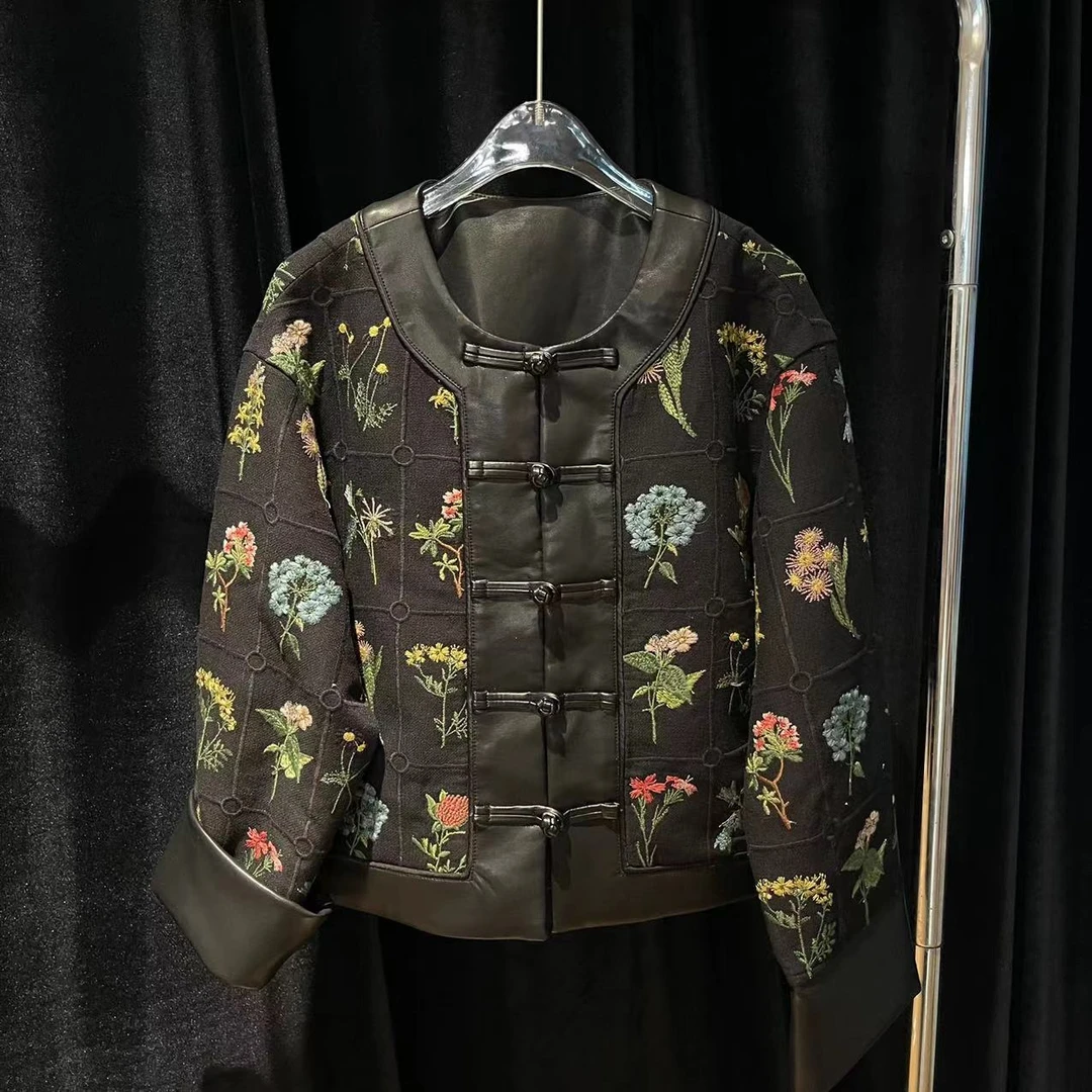 【喜儿定制】秋季新款短款时尚复古中式重工秋冬汉服外套女童