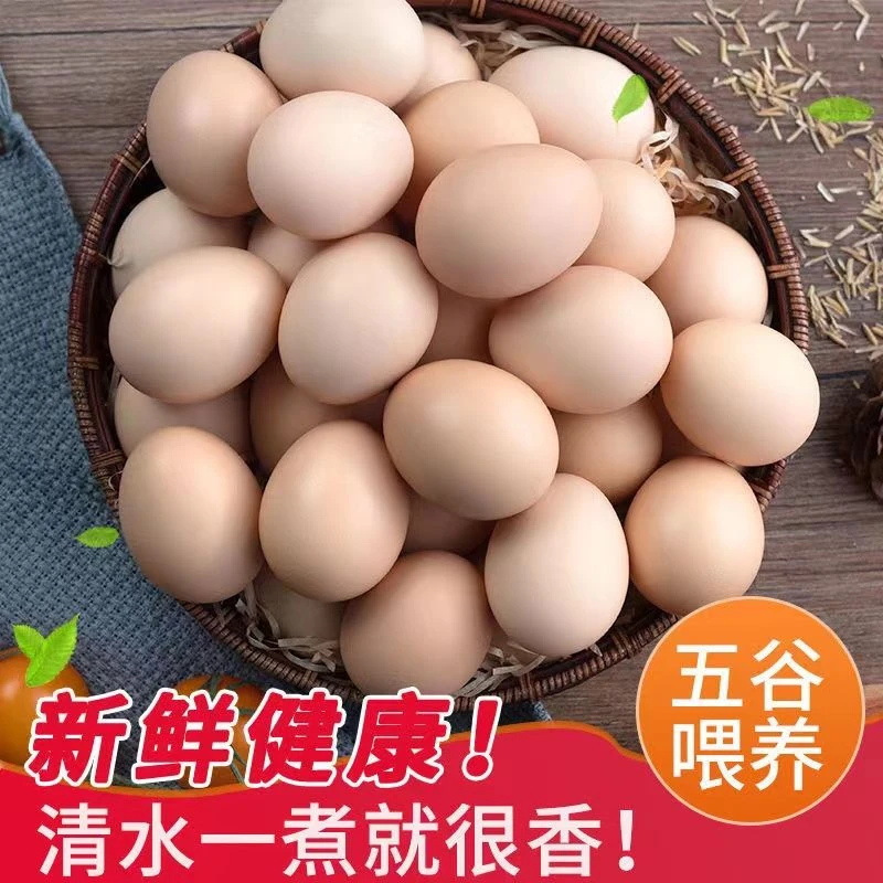 40g农家正宗散养新鲜草蛋鸡蛋整箱批发大个红心散养土鸡蛋8-40枚