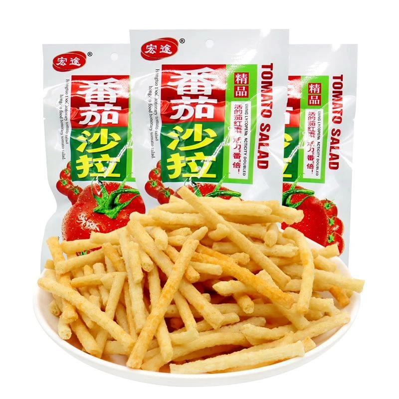 番茄优质沙拉薯条8090后儿时怀旧办公室休闲零食小卖部小零食薯片