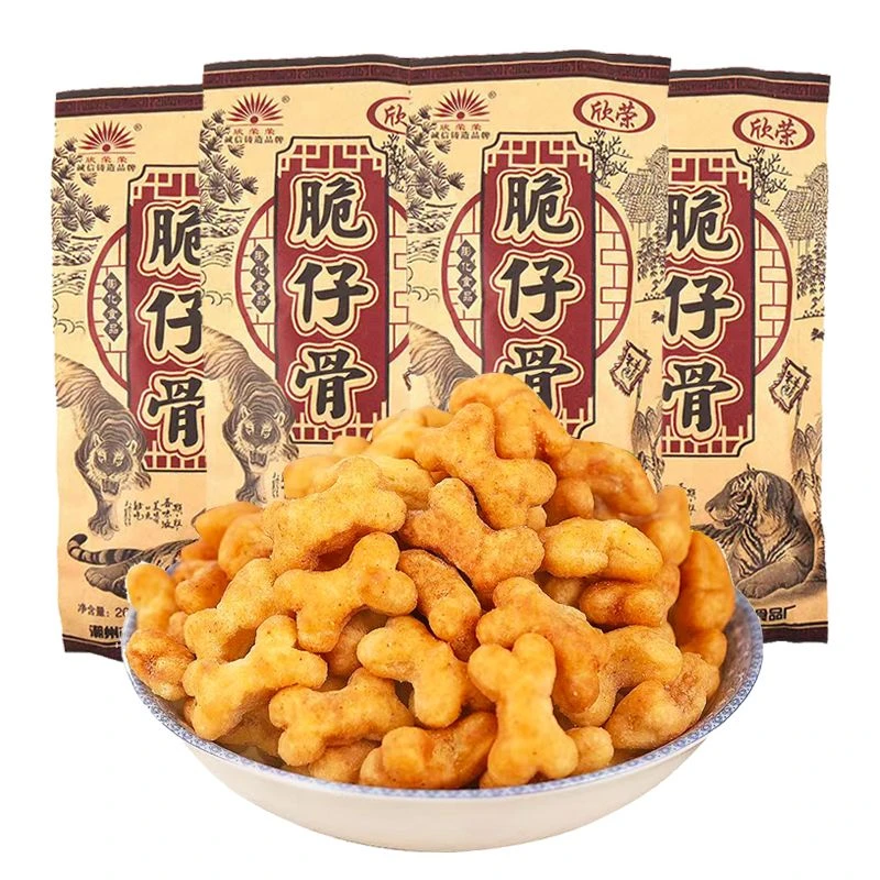 欣荣脆仔骨膨化食品小零食休闲小吃儿时童年零食大礼包怀旧小卖店