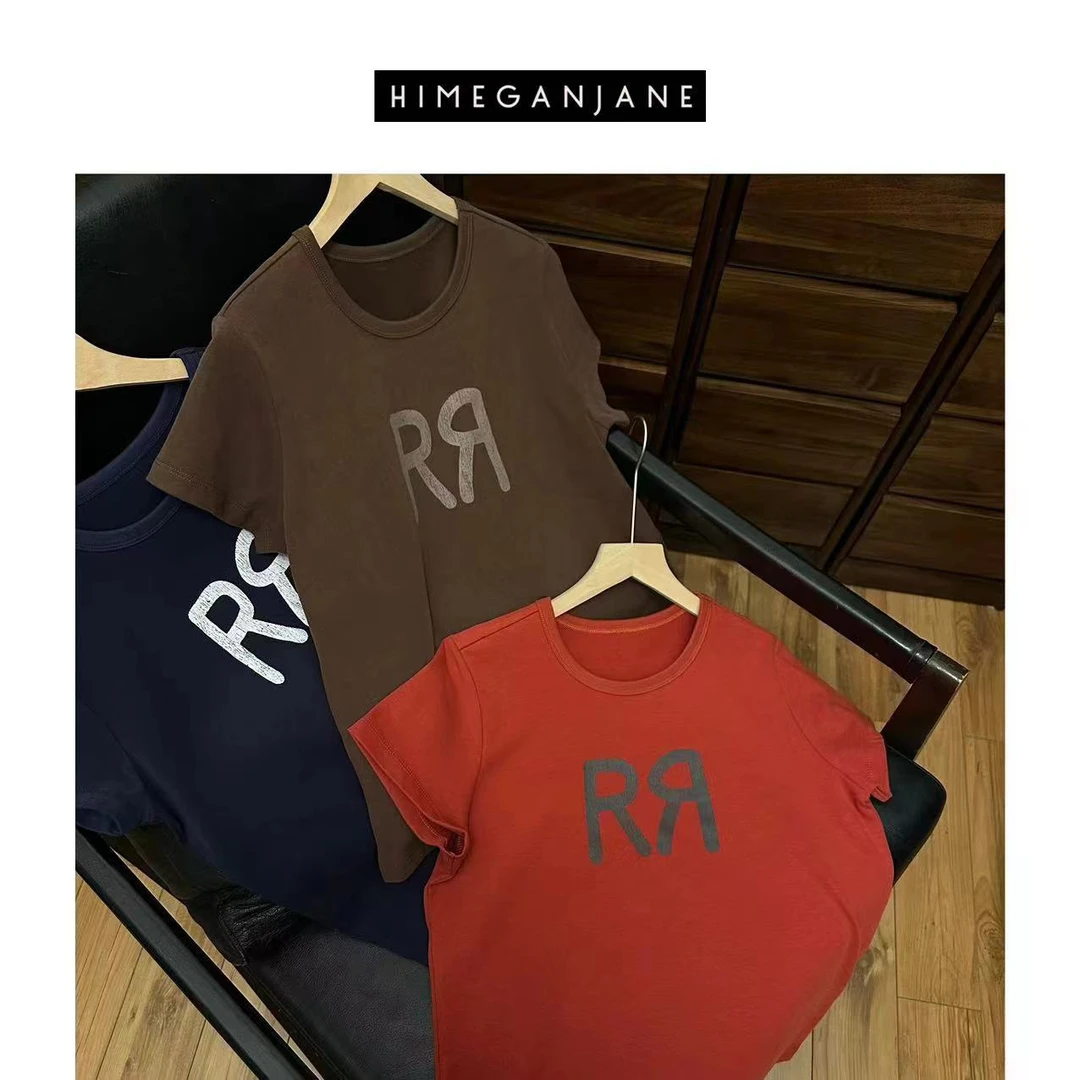 HIMEGANJANE 日系简约短袖T恤24237