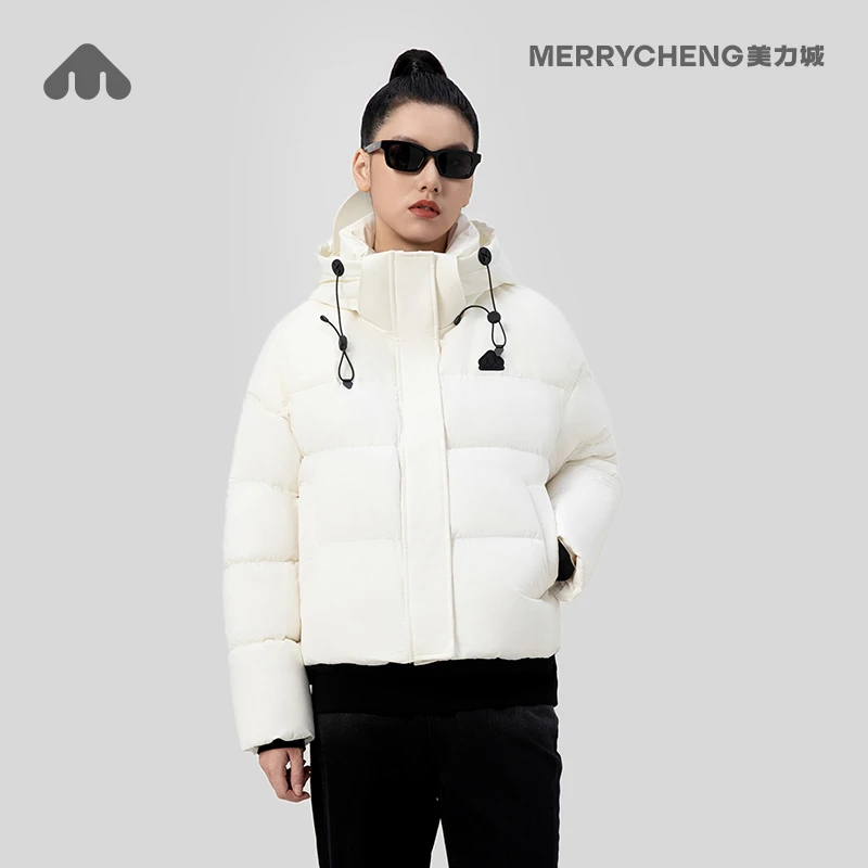 MERRYCHENG/美力城宋威龙金晨情侣款热立宝高科技鹅绒户外羽绒服