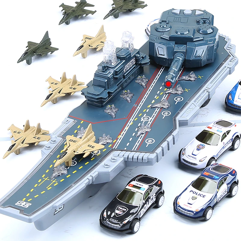 儿童航空母舰玩具惯性仿真声光音乐辽宁号航母模型船男孩六一礼物