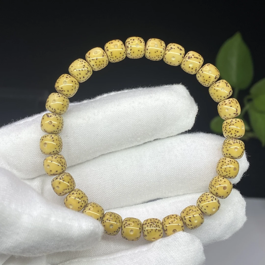 原生态星月菩提 8*7mm 双留白