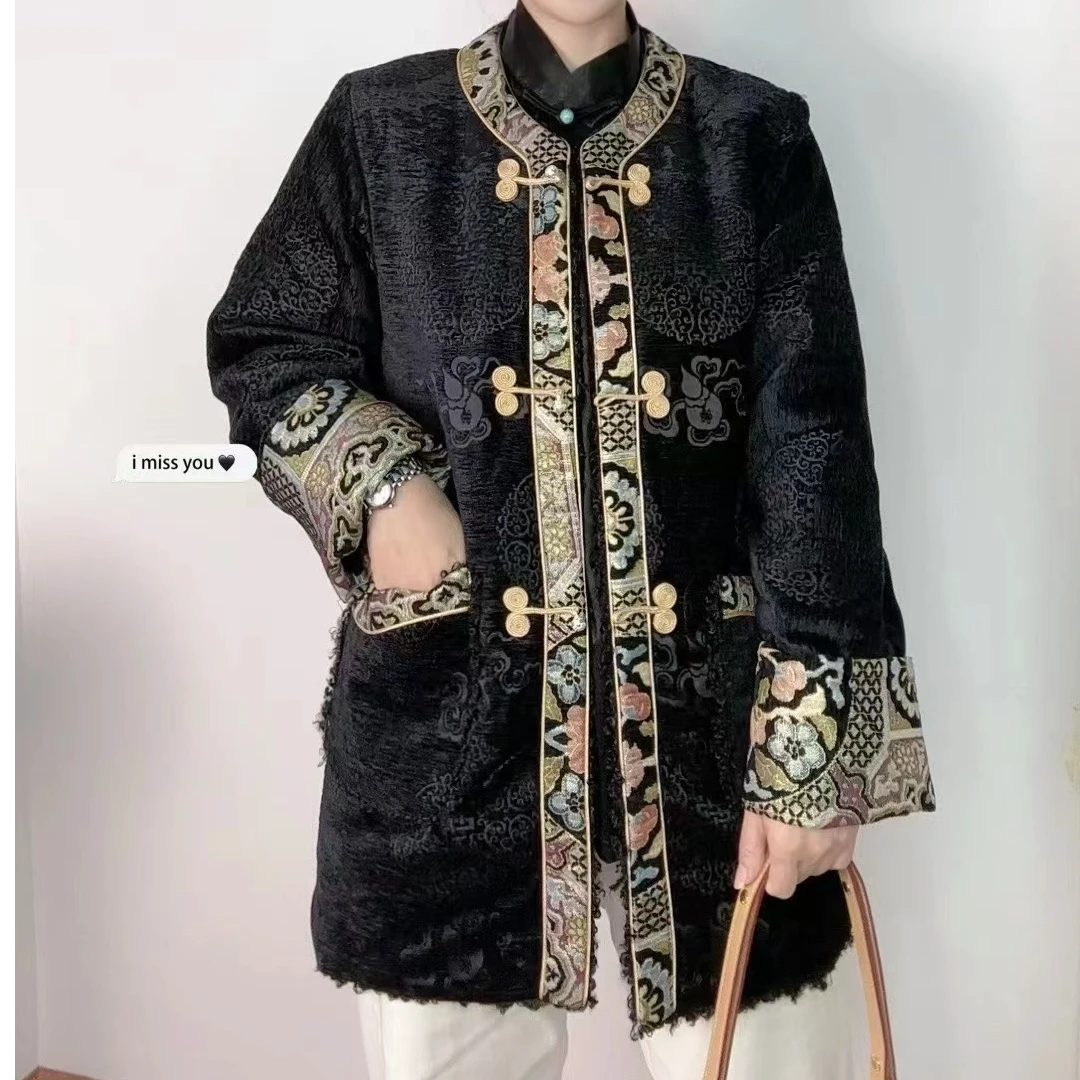 新款冬季藏式女款加厚款中长款外套民族服饰
