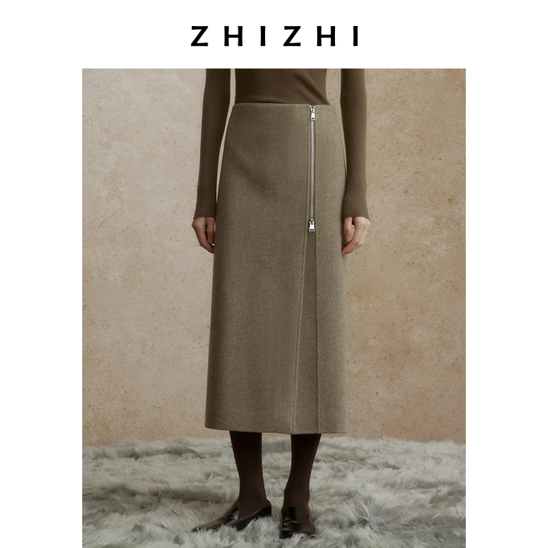 致知离亭燕 时尚半身裙女2024年冬季新款休闲百搭显瘦ZZ2DWWBZ015
