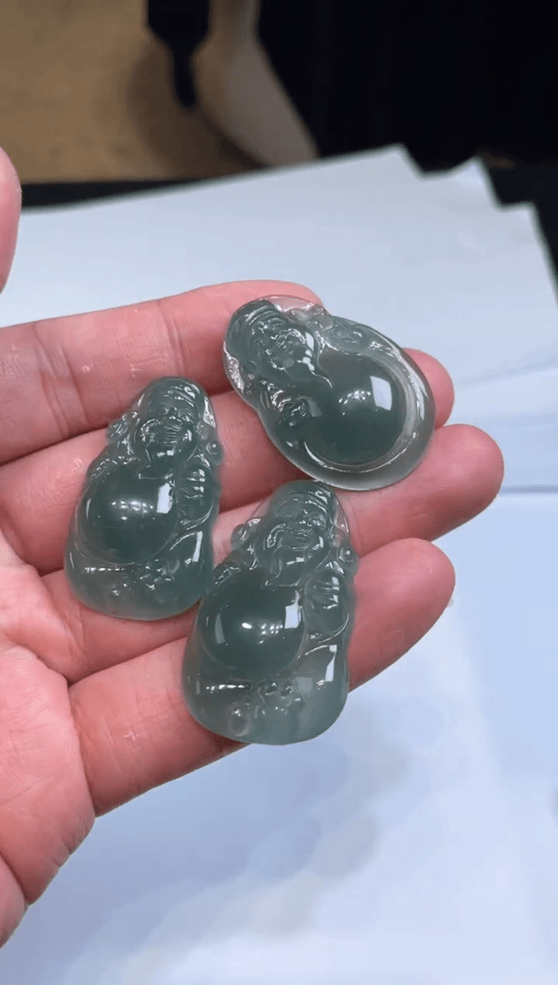【闪购商品】定制翡翠18K金镶嵌多样性发货只发一件   1082