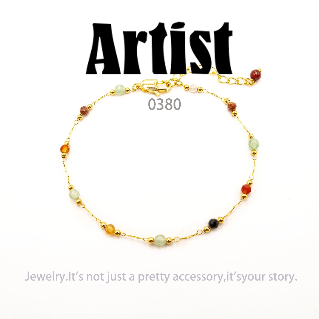 铜合金手链 AR轻奢设计师手链~0380