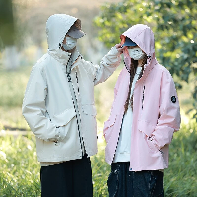 【主播专享】BT红霞6174# 时尚新款休闲男女同款冲锋衣