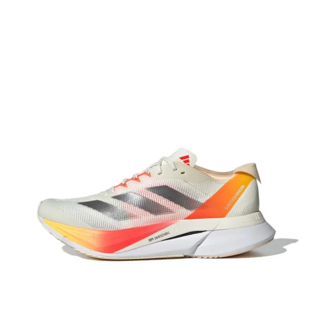 adidas/阿迪达斯AdizeroBoston12低帮碳板跑步鞋女款白色+IG3325