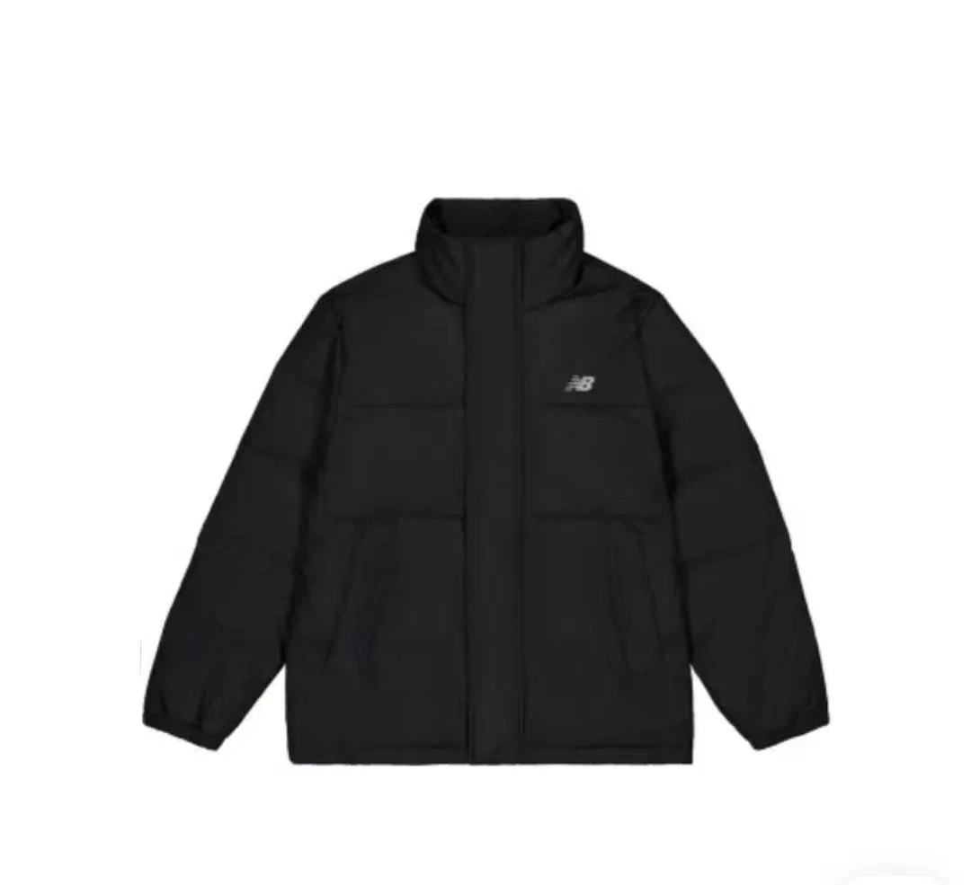 NEW BALANCE户外休闲立领长袖羽绒服 男女同款 黑色+AMJ33340-BK